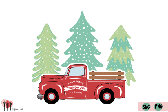 Christmas Farm Truck SVG PNG Review