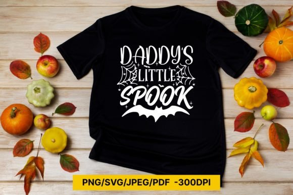 Daddy's Little Spook Halloween Embroidery Design