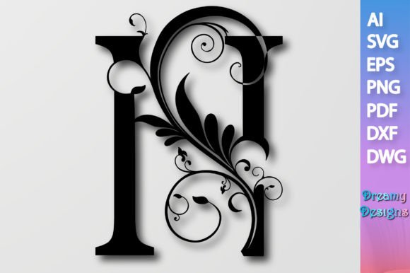Floral Alphabet N SVG Review for Embroidery Projects