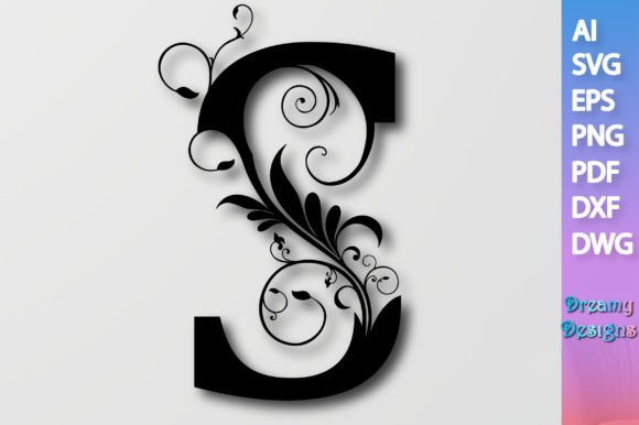 Floral Alphabet S SVG Review for Embroidery Projects