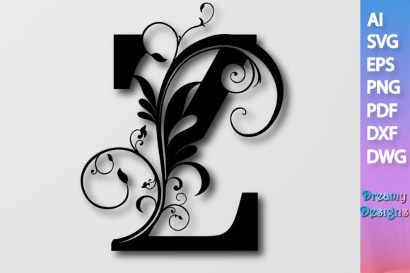 Floral Alphabet Z SVG Review for Embroidery Projects