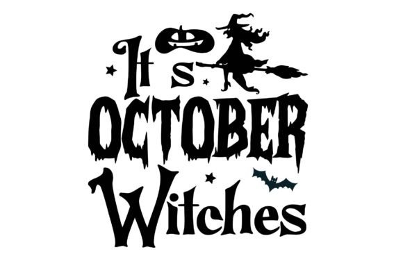 It s October Witches Svg T-Shirt Design Review