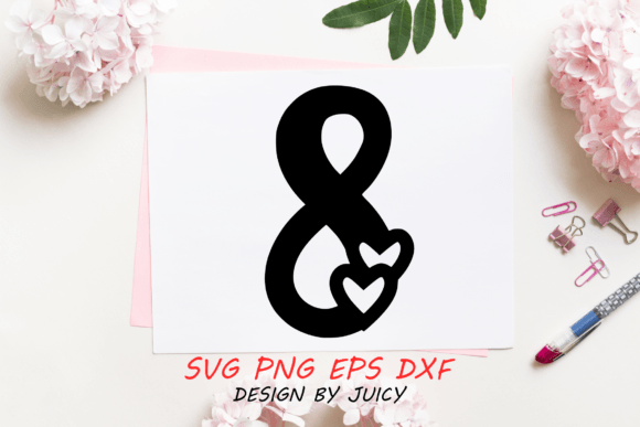 Number with Hearts 8 Svg Review for Embroidery Projects