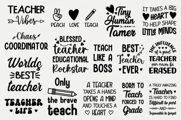 Teacher Svg Quote Design Bundle Review